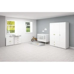 FLEXA Roomie Kleiderschrank Mit 3 Türen Und 2 Schubladen Weiß/gelb 11 FLEXA Roomie Kleiderschrank Mit 3 Türen Und 2 Schubladen Weiß/gelb -Kinder Haushaltswaren Geschäft be6j8scdc3h1oofyr6eikumnq3jw