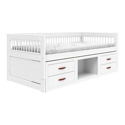 Lifetime Kojenbett Breeze Mit Regalmodul Und Rollboden Weiß Lackiert 1 Lifetime Kojenbett Breeze Mit Regalmodul Und Rollboden Weiß Lackiert