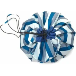 Play&Go Prints 2 In 1 Spielzeugsack Stripes Blau/Grün Outdoor