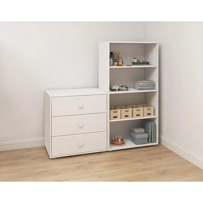 FLEXA Roomie Kommode Mit 3 Schubladen Weiß 6 FLEXA Roomie Kommode Mit 3 Schubladen Weiß – Bild 6