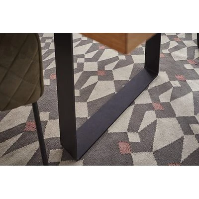 LifeConcept Esstisch 240x100cm Zerreiche Baumkante (6cm) Natur Geölt Mit Metall U-Gestell 5 LifeConcept Esstisch 240x100cm Zerreiche Baumkante (6cm) Natur Geölt Mit Metall U-Gestell – Bild 5