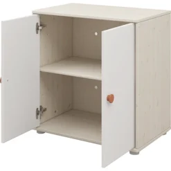 FLEXA Classic Kommode Mit 2 Türen Mattweiß/Lack Weiß/grün Sale -Kinder Haushaltswaren Geschäft calkyt4os5gj0mxnqwpeup72q40x