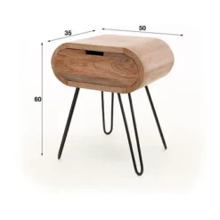 Rubjerg Design Nachttisch Barrel Mit 1 Schublade Mangoholz Massiv Sandfarben -Kinder Haushaltswaren Geschäft clyx8hj63m0dldiblehwbvmqgwqr