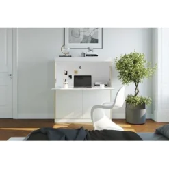 Mueller Müller FLAI Sekretär Mit Einer Klappe Und Zwei Türen (Rückwand Magnetisch) Weiß -Kinder Haushaltswaren Geschäft crcg822nq94kvheuz68zuy18vika