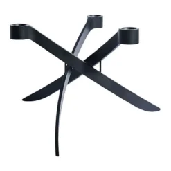 UYUNI Lightarch Kerzenständer Für 3 Mini Stabkerzen Matte Black
