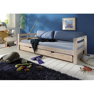 Infanskids Einzelbett Mit 2 Rollschubkästen Weiß 90 X 200cm 4 Infanskids Einzelbett Mit 2 Rollschubkästen Weiß 90 X 200cm – Bild 4