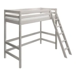 FLEXA Classic Hochbett Mit Schrägleiter Grau Lasiert -Kinder Haushaltswaren Geschäft d06sx6ygobssuw5wq2lfrq9b03o9