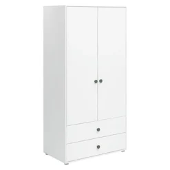 FLEXA Roomie Kleiderschrank Mit 2 Türen Und 2 Schubladen Weiß/dunkelgrün -Kinder Haushaltswaren Geschäft d1z3wm0rcch8zz3lazqvtkko2jyf