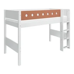 FLEXA White Mittelhohes Bett 90x200 Cm Mit Senkrechter Leiter Weiß/rotviolett 8 FLEXA White Mittelhohes Bett 90x200 Cm Mit Senkrechter Leiter Weiß/rotviolett -Kinder Haushaltswaren Geschäft d229mi180gsk5zd9q15z7n24uk6l