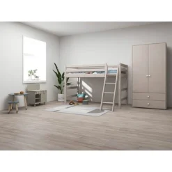 FLEXA Classic Mittelhohes Bett Mit Schrägleiter Grau Lasiert 11 FLEXA Classic Mittelhohes Bett Mit Schrägleiter Grau Lasiert -Kinder Haushaltswaren Geschäft d5htlka5a89mwun1ch3d77u75sk0