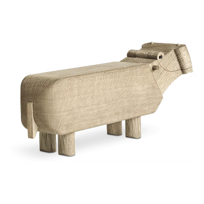 Kay Bojesen Flusspferd Eiche 2 Kay Bojesen Flusspferd Eiche – Bild 2