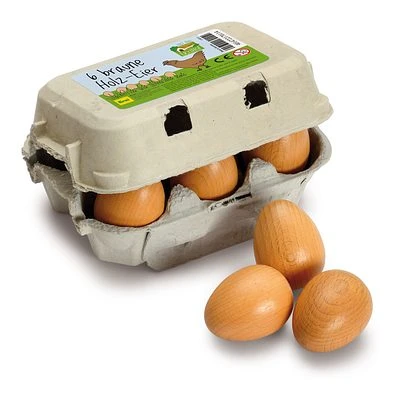 Erzi Kaufladenzubehör Eier, Braun Im Karton 17011 1 Erzi Kaufladenzubehör Eier, Braun Im Karton 17011