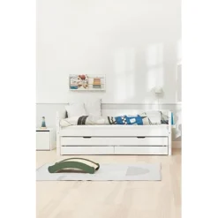 FLEXA White Einzelbett 90x200cm Mit Gästebett U. Zwei Schubladen Weiß 15 FLEXA White Einzelbett 90x200cm Mit Gästebett U. Zwei Schubladen Weiß -Kinder Haushaltswaren Geschäft dffrxsu2ud3qjutna4a387nqqku9