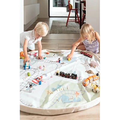 Play&Go Prints 2 In 1 Spielzeugsack Train 5 Play&Go Prints 2 In 1 Spielzeugsack Train – Bild 5