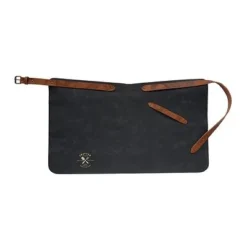 Crafted Lederschürze Vintage Apron Kurz Schwarz 100211