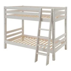 Infanskids Etagenbett Mit Schrägleiter Weiß 90 X 200cm 602-30