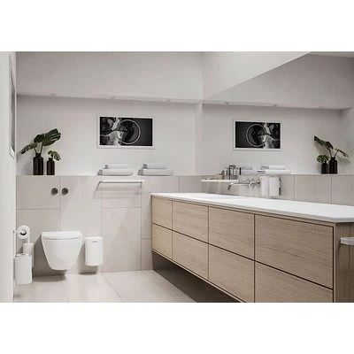 ZONE Denmark Handtuchhalter Rim 44x7,5cm Weiß 2 ZONE Denmark Handtuchhalter Rim 44x7,5cm Weiß – Bild 2