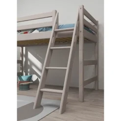 FLEXA Classic Mittelhohes Bett Mit Schrägleiter Grau Lasiert 12 FLEXA Classic Mittelhohes Bett Mit Schrägleiter Grau Lasiert -Kinder Haushaltswaren Geschäft duf2fgh18icmkerv1fh6k0ur17v5