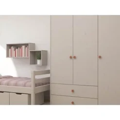 FLEXA Classic Kleiderschrank Mit 3 Türen U. 2 Schubladen Grau/rosa -Kinder Haushaltswaren Geschäft dwxdzjuw8t7yoxn6m5tvyr8m0qe7