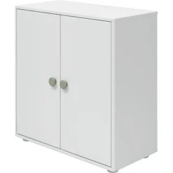 FLEXA Roomie Mini Bücherregal Mit 2 Türen Weiß/grün