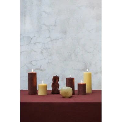 UYUNI LED Kerze Rustic 7,8x20 Cm Terracotta 3 UYUNI LED Kerze Rustic 7,8x20 Cm Terracotta – Bild 3