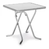 Best Freizeitmöbel Scherenklapptisch Primo Eckig 67x67cm Silber