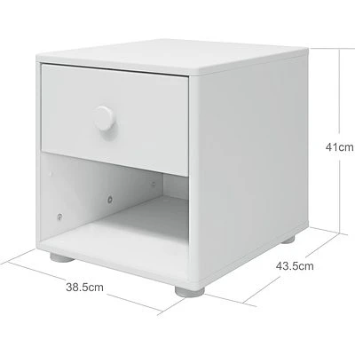 FLEXA Roomie Kommode Mit 1 Schublade Weiß 4 FLEXA Roomie Kommode Mit 1 Schublade Weiß – Bild 4