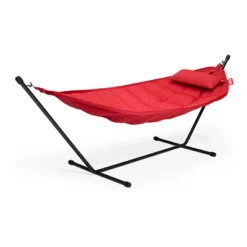 Fatboy® Headdemock Hängematte Superb Set Inkl. Kissen Red (schwarzes Rack) 105804