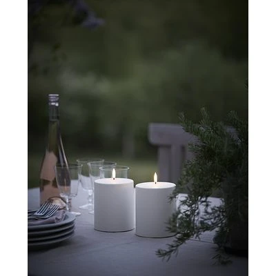 UYUNI LED Outdoor-Kerze 7,8x12,7 Cm White 4 UYUNI LED Outdoor-Kerze 7,8x12,7 Cm White – Bild 4