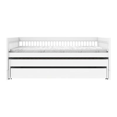 Lifetime Kojenbett Breeze Mit Gästebett, Bettkasten Und Rollboden Weiß Lackiert 3 Lifetime Kojenbett Breeze Mit Gästebett, Bettkasten Und Rollboden Weiß Lackiert – Bild 3