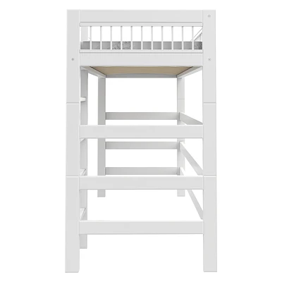 Lifetime Hochbett Breeze Mit Rollboden Weiß Lackiert 4 Lifetime Hochbett Breeze Mit Rollboden Weiß Lackiert – Bild 4