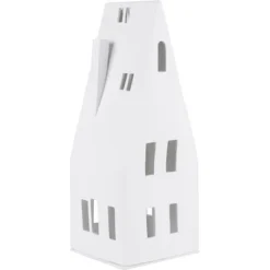 Räder Großes Lichthaus Spitzdach Porzellan Weiß