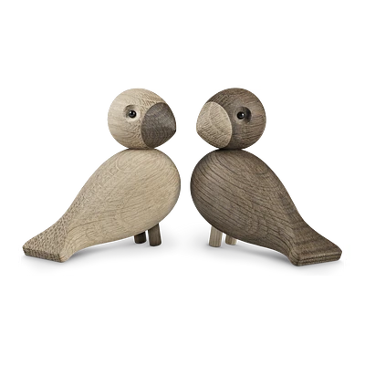 Kay Bojesen Unzertrennliche Vögel Eiche/Räuchereiche (1 Paar) 1 Kay Bojesen Unzertrennliche Vögel Eiche/Räuchereiche (1 Paar)