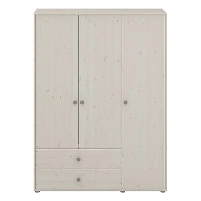 FLEXA Classic Kleiderschrank Mit 3 Türen U. 2 Schubladen Mattweiß/grün 2 FLEXA Classic Kleiderschrank Mit 3 Türen U. 2 Schubladen Mattweiß/grün – Bild 2