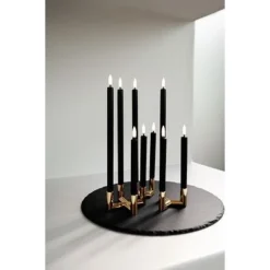 UYUNI Matrix Kerzenständer Für 3 Mini Stabkerzen Warm Brass -Kinder Haushaltswaren Geschäft ev279hzmtznjr7d5uyzq529zr51r