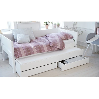 FLEXA White Einzelbett 90x200cm Mit Gästebett U. Zwei Schubladen Weiß 5 FLEXA White Einzelbett 90x200cm Mit Gästebett U. Zwei Schubladen Weiß – Bild 5