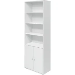 FLEXA Roomie Maxi Bücherregal Mit 2 Türen Weiß