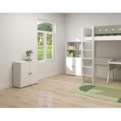 FLEXA Roomie Mini Bücherregal Mit 2 Türen Weiß/grün -Kinder Haushaltswaren Geschäft f1dz9un7y7r820uiiago7so8b101