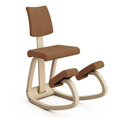 Varier® Variable™ Plus Kniestuhl Esche Natur REW568 Re-wool Orange 1 Varier® Variable™ Plus Kniestuhl Esche Natur REW568 Re-wool Orange