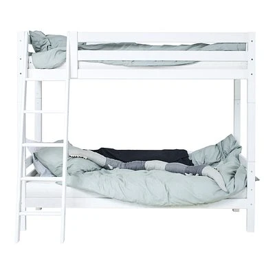 Hoppekids ECO Luxury Etagenbett Hoch 90x200cm Mit Lattenrost Und Schrägleiter Weiß 4 Hoppekids ECO Luxury Etagenbett Hoch 90x200cm Mit Lattenrost Und Schrägleiter Weiß – Bild 4