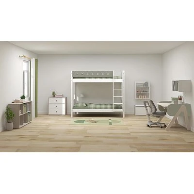 FLEXA White Hohes Etagenbett 90x200 Cm Mit Senkrechter Leiter Weiß/grün 7 FLEXA White Hohes Etagenbett 90x200 Cm Mit Senkrechter Leiter Weiß/grün – Bild 7