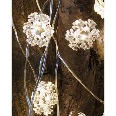 Sirius Batterie Lichterkette Nynne Snowflakes 40 Lichter Klar/silber 1 Sirius Batterie Lichterkette Nynne Snowflakes 40 Lichter Klar/silber