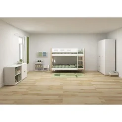 FLEXA Roomie Kleiderschrank Mit 3 Türen Und 2 Schubladen Weiß/eiche -Kinder Haushaltswaren Geschäft ffups4a15kwtw8mj869ffqbpptyv