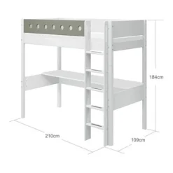 FLEXA White Hochbett Mit Schreibtisch 90x200 Cm Mit Senkrechter Leiter Weiß/grün 10 FLEXA White Hochbett Mit Schreibtisch 90x200 Cm Mit Senkrechter Leiter Weiß/grün -Kinder Haushaltswaren Geschäft fiu8f4zruw7ccugvp6575g40pgu1