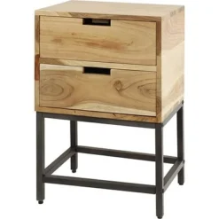 Rubjerg Design Nachttisch Flat Mit 2 Schubladen Akazie Massiv Natur -Kinder Haushaltswaren Geschäft fnh6zvphrye20t3ueja402zrb9ix