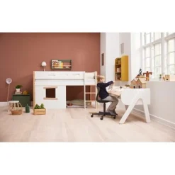 FLEXA Woody Nor Schreibtisch Eiche/weiß -Kinder Haushaltswaren Geschäft foqws9k09i1tzofrke2sk9vlzivt