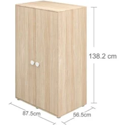 FLEXA Popsicle Niedriger Kleiderschrank 2 Türen Weiß -Kinder Haushaltswaren Geschäft fzi9g8p6t5wzhykrslvefhmnzd7r