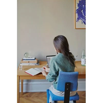 Varier® Variable™ Plus Kniestuhl Esche Natur REW568 Re-wool Orange 6 Varier® Variable™ Plus Kniestuhl Esche Natur REW568 Re-wool Orange – Bild 6