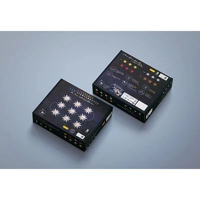 DecoTrend Sterntaler Midi-Sternenkette Ø16cm 9 Sterne Trafo In- Und Outdoor Rot 2 DecoTrend Sterntaler Midi-Sternenkette Ø16cm 9 Sterne Trafo In- Und Outdoor Rot – Bild 2