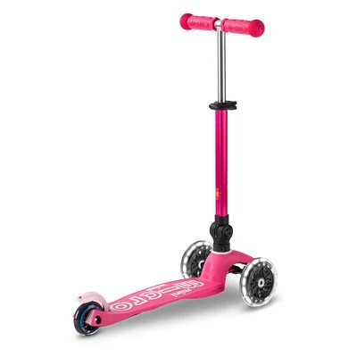 Micro Scooter Mini Micro Deluxe Foldable LED Pink 2 Micro Scooter Mini Micro Deluxe Foldable LED Pink – Bild 2